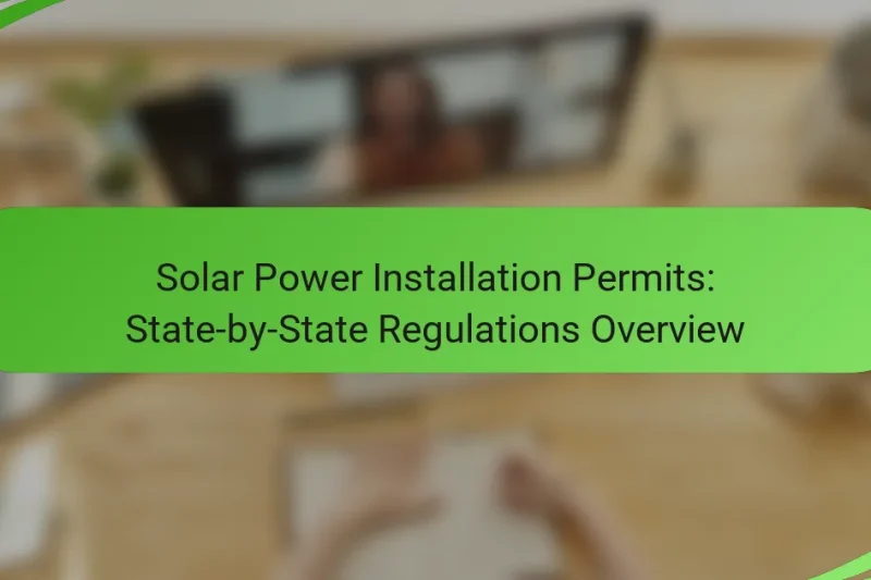 Solar Power Installation Permits: State-by-State Regulations Overview